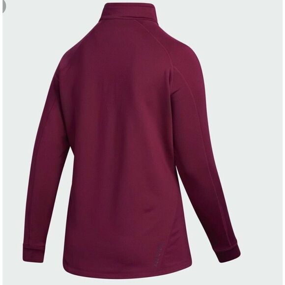 adidas GG4798 Women's Size 2X Power Berry Cold Ready Long Sleeve Sweatshirt $75 - Picture 2 of 5